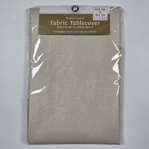 NEW Rectangular 60 in x‎ 84 in (152 cm x 213 cm) fabric tablecover Shimmery Gold